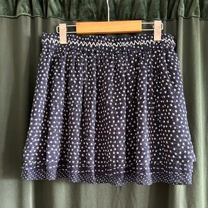 Sperry mini flounce skirt, M, navy